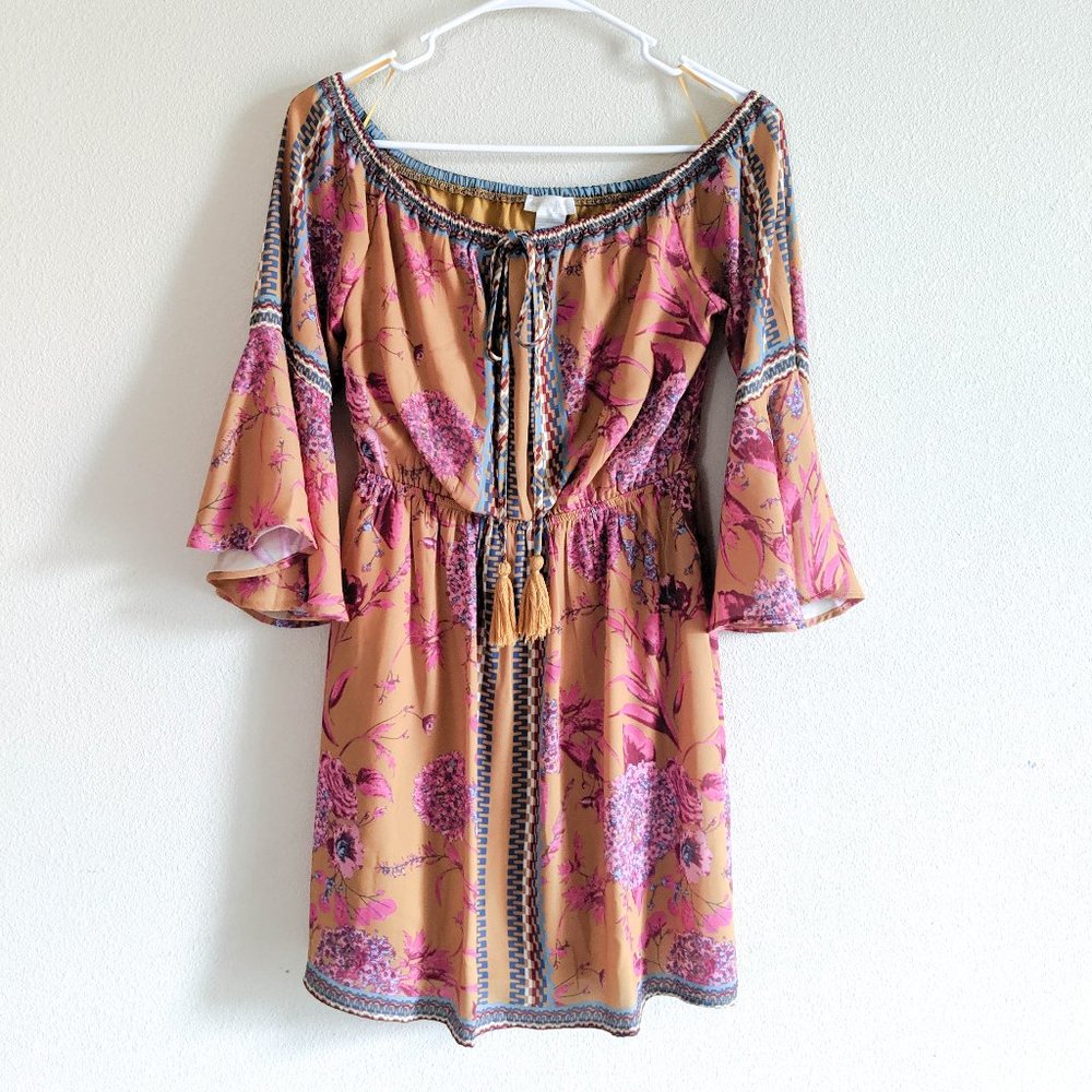 Jealous Tomato Floral Off the Shoulder Dress